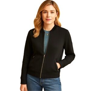 FOSSIL Y2K Vintage Black Zip-front Jacket